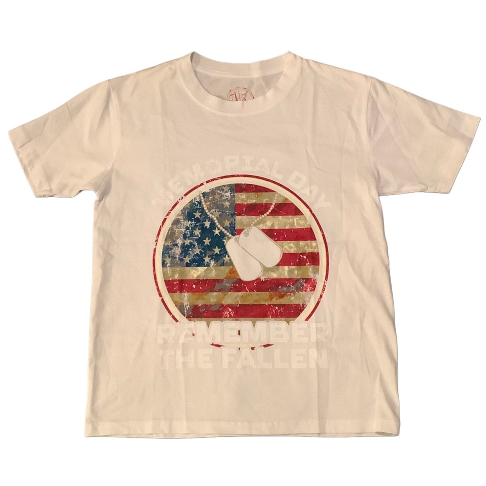 Visual Bliss Co Custom DTG Printed Youth White Graphic T-Shirt